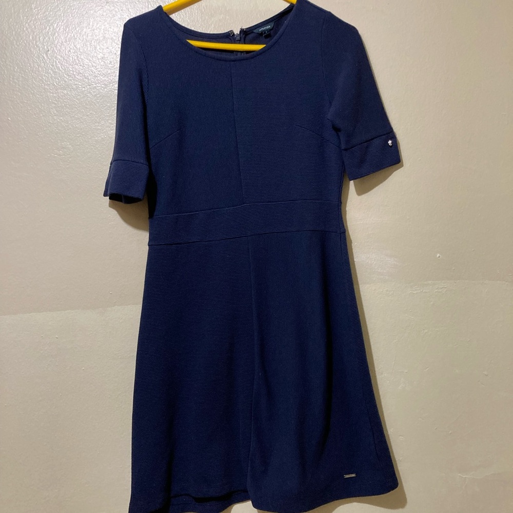Nautica Elegant Navy Blue Dress
